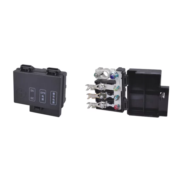 BX Three ways fuse box assembly